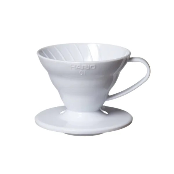 White ceramic Dripper V60 - 1/2 cups