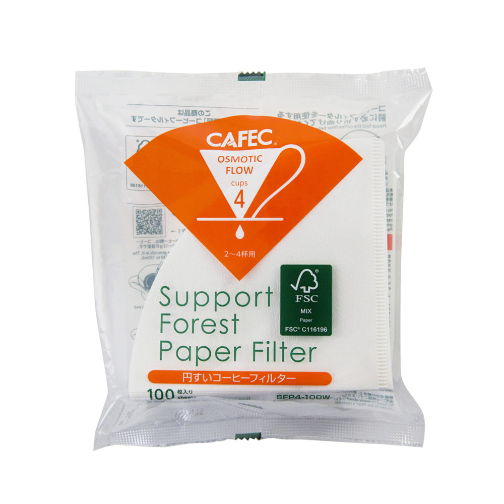 Cafec - 100 filtres Support Forest Paper - 4 tasses