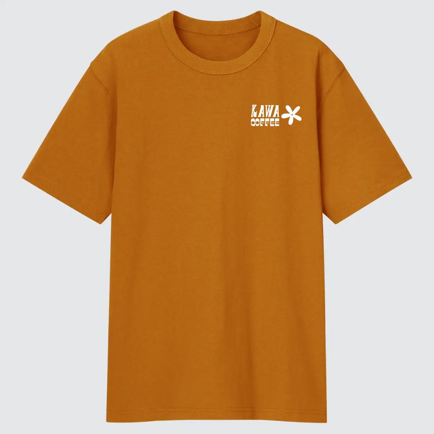 T-shirt KAWA [Coffee Flower] - Orange