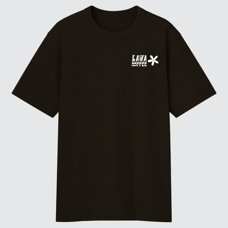 T-shirt KAWA [Coffee Flower] - Noir