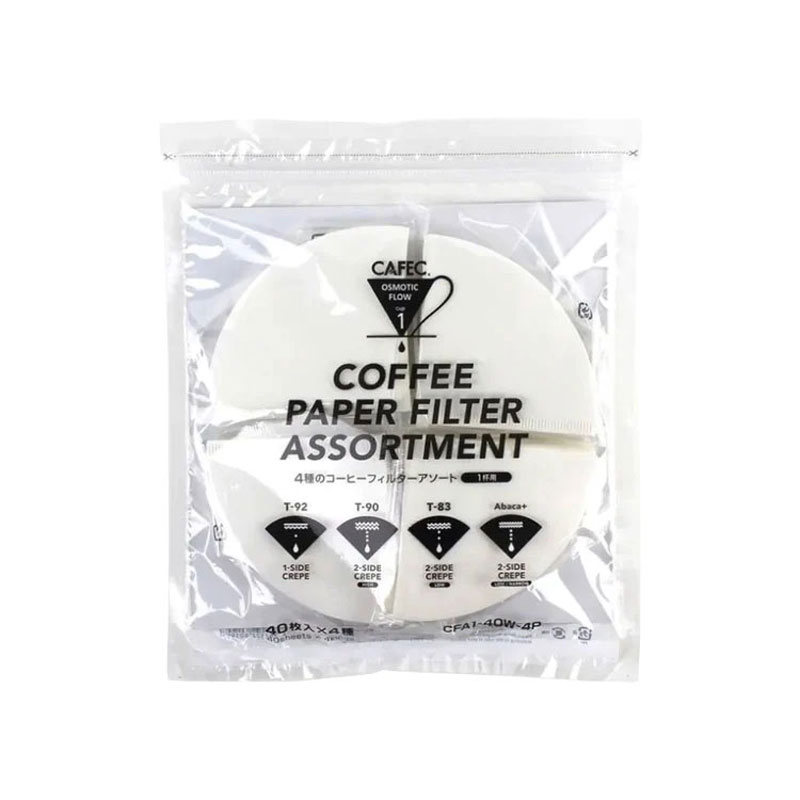 Cafec - Coffee Paper Filter Assortment [1 Cup]