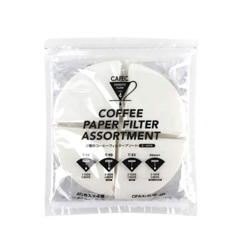 Cafec - Coffee Paper Filter Assortment [4 Cups]